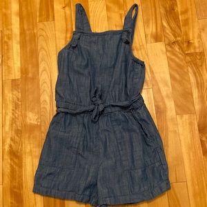 Girls chambray romper